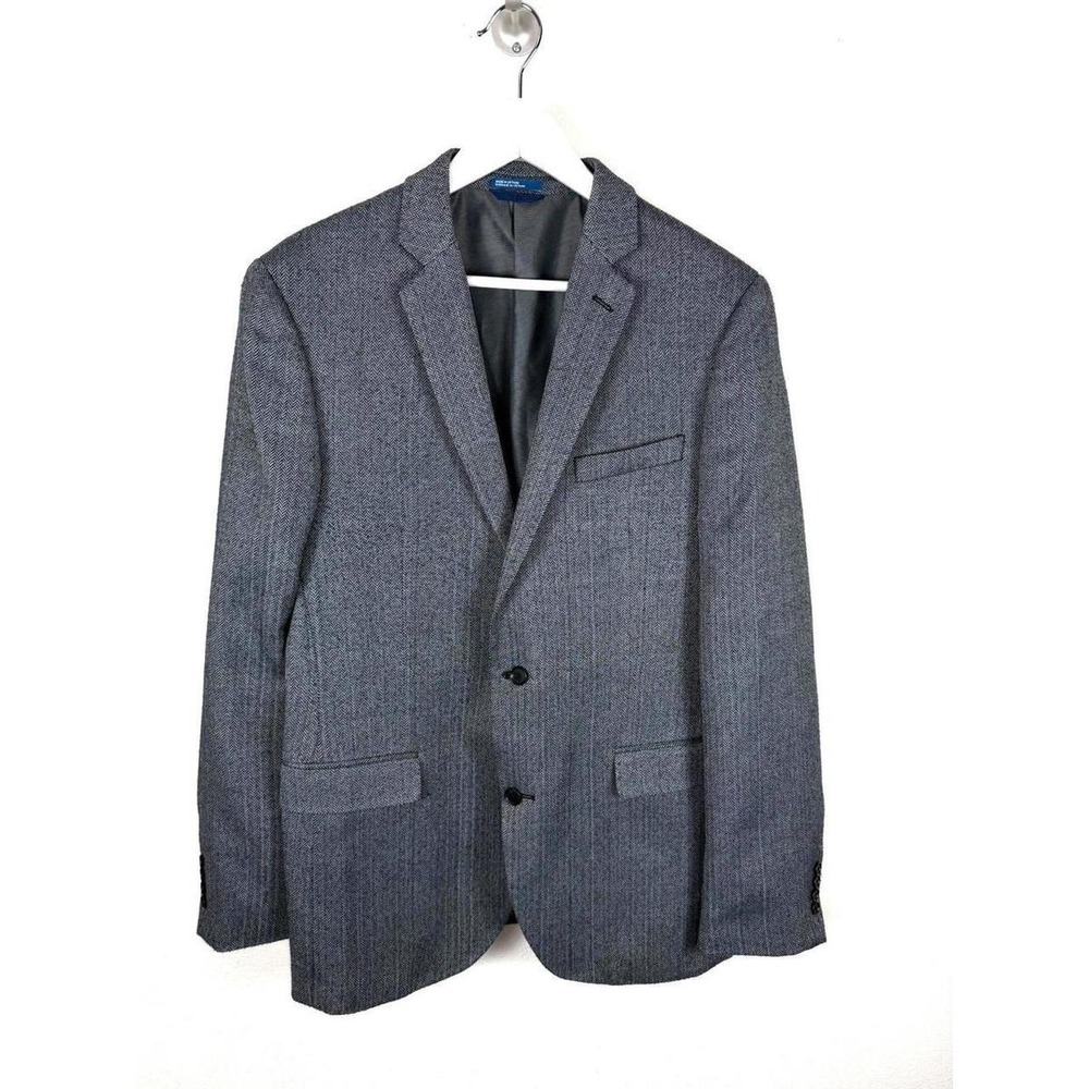 14th & Union Men's Gray Blazer 42 Long Business Casual Office Academia Formal